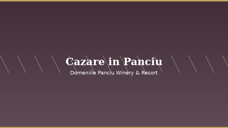Cazare în zona Panciu — Domeniile Panciu Winery și Resort