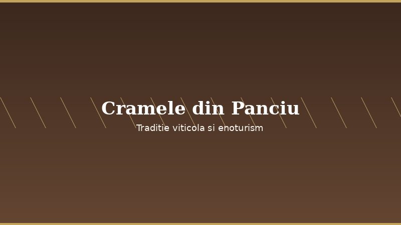 Cramele din zona Panciu — pivnițe tradiționale și enoturism în Vrancea